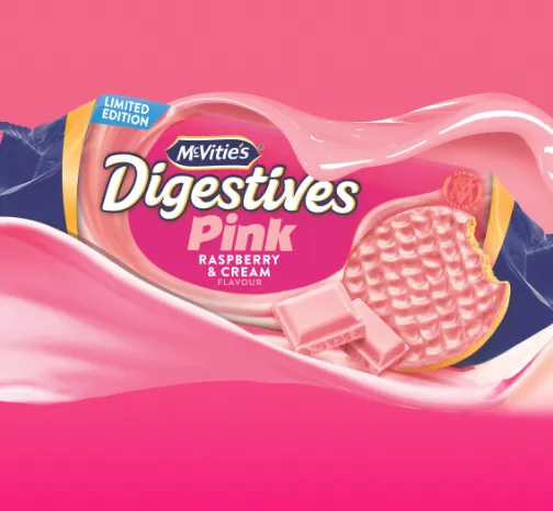 Introducing McVitie’s Pink Digestives